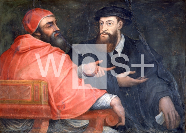 VASARI Giorgio e Aiuti｜カール5世と対談するクレメンス7世