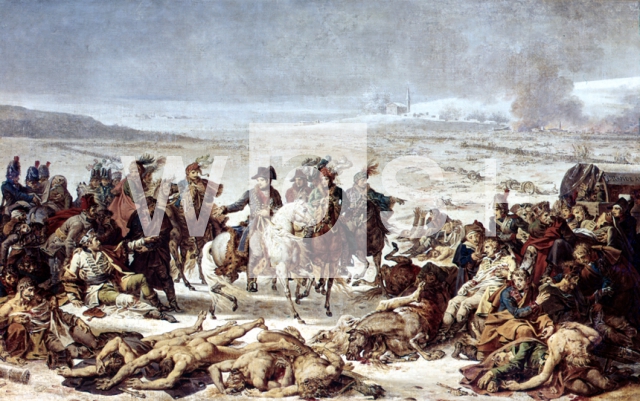 MEYNIER Charles｜アイラウの戦場のナポレオン、1807年2月9日