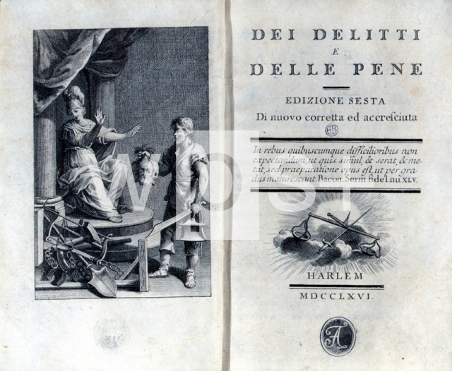 ｜ベッカリーア著「犯罪と刑罰」、1764年