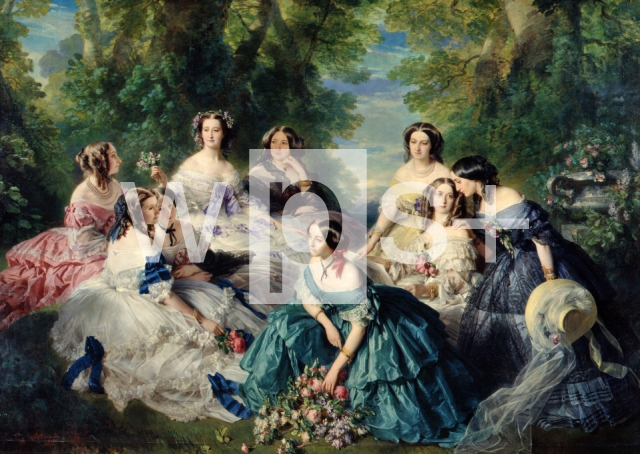 WINTERHALTER Franz Xaver｜ウジェニー皇后と官女たち