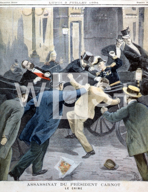 ｜イタリア人アナキストにより暗殺されるカルノー仏大統領、1894年6月24日