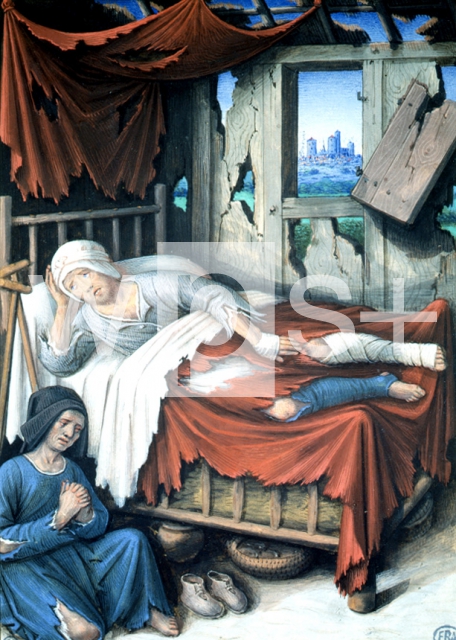 BOURDICHON Jean｜貧しい人の死、15世紀終わり
