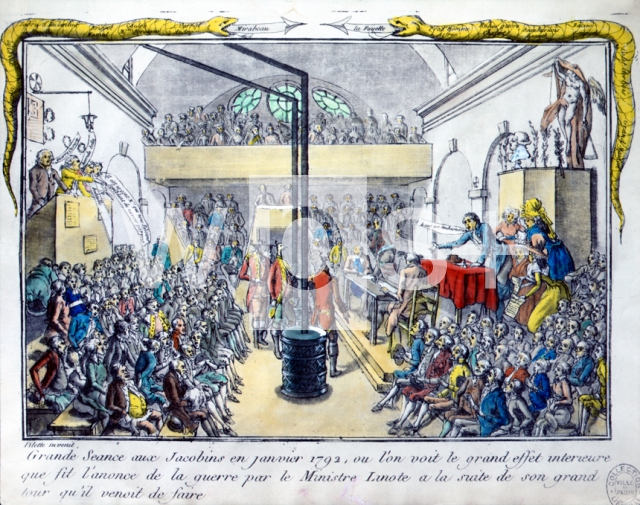 ｜ジャコバン・クラブでの大会議、1792年1月