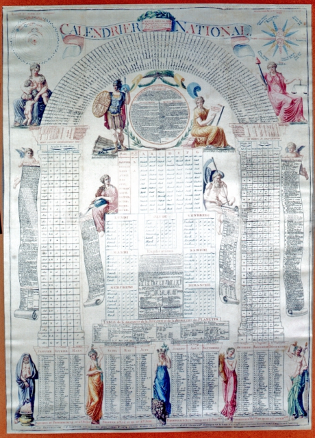 LEFEVRE J.F.｜第1年（1792年）に国民公会に提出された30年間が記載されている国民暦