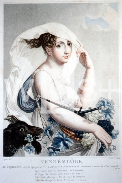 TRESCA d’apres LAFFITTE｜第2年（1793年）、ヴァンデミエール（葡萄月）9月22日