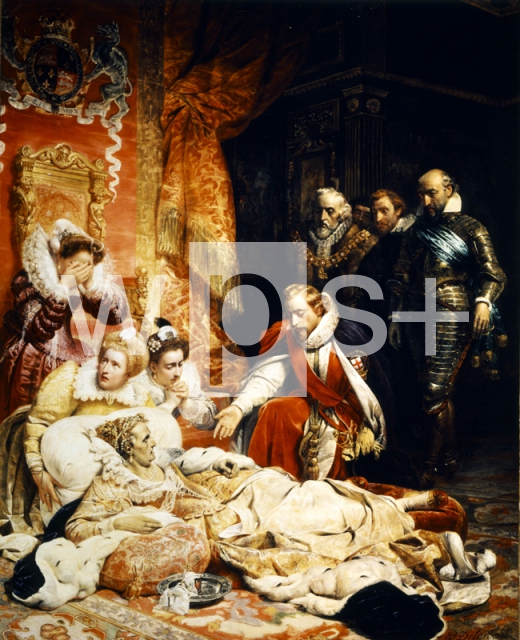 DELAROCHE Paul｜イングランド女王エリザベスの死、1603年