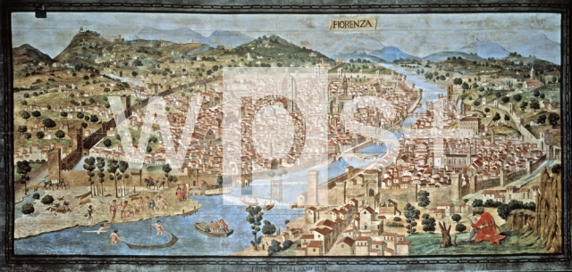 BUONSIGNORI Stefano｜「鎖の古図」とも呼ばれるフィレンツェ景観図