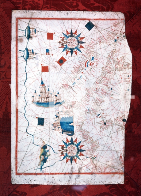 ｜中部地中海のポルトラノ海図
