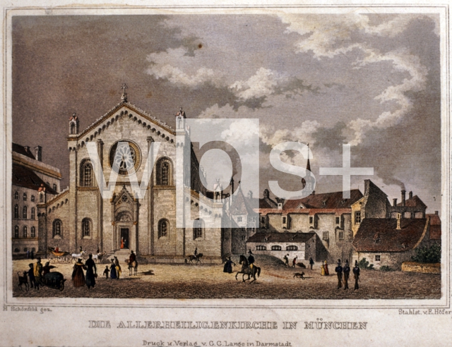 ｜ミュンヘンのアラーハイリゲン（諸聖人）教会、1840年