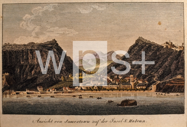 ｜セント・ヘレナ島のジェームス・タウン、1810年