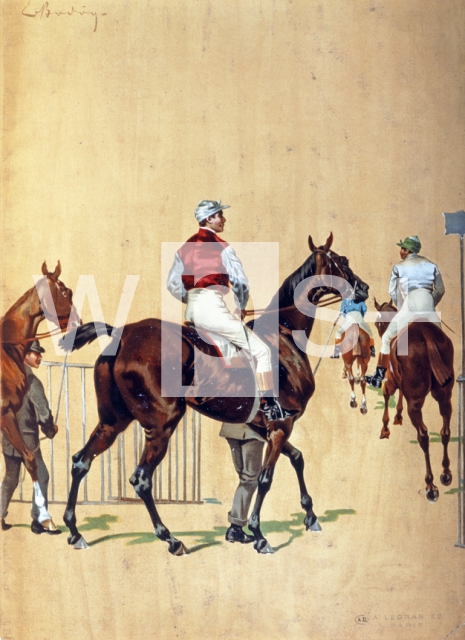 LEGRAS Edouard｜騎手の検量場の出口、1889年グランプリ