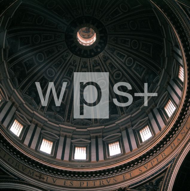 MICHELANGELO Buonarroti & DELLA PORTA Giacomo｜サン・ピエトロ大聖堂のクーポラ内部