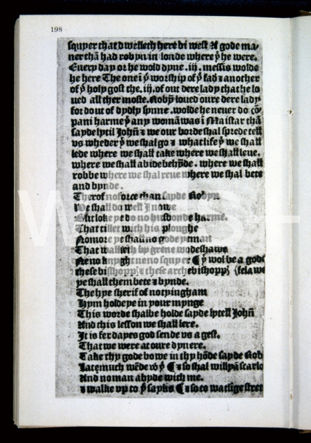 ｜「ロビン・フッドの武勲」の最初のページ（1508年版）