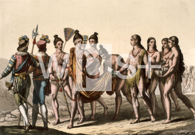 FERRARIO Giulio｜インディアン族の長と妻たち