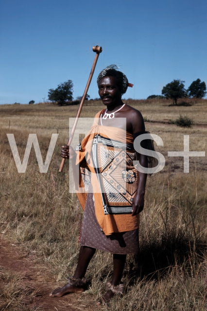 ｜民族衣装を纏ったスワジ族の男性