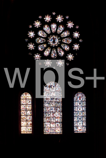 ｜シャルトル大聖堂の西袖廊のバラ窓「最後の審判」