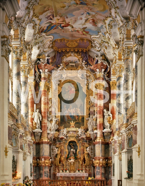 ZIMMERMANN Johann Baptist & ZIMMERMANN Dominikus｜ヴィースの巡礼教会の祭壇