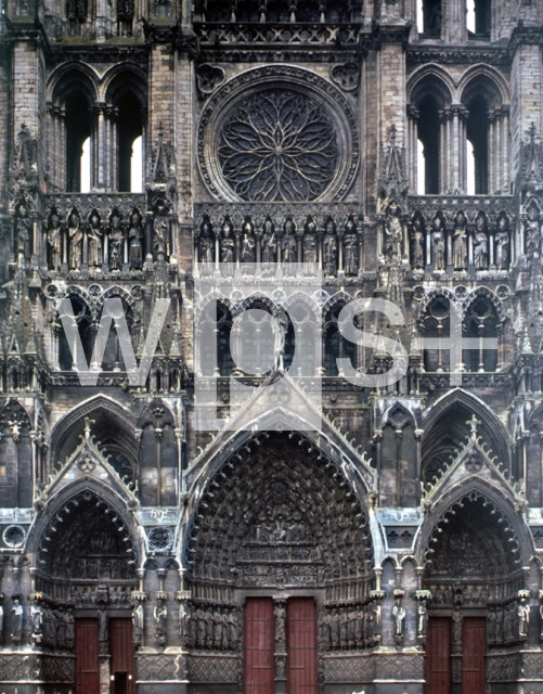 LUZARCHES Robert de｜ノートルダム大聖堂 (アミアン)の西正面扉口とバラ窓