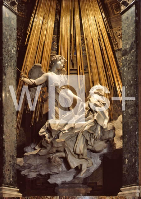BERNINI Gian Lorenzo｜サンタ・マリア・デッラ・ヴィットーリア教会のコルナーロ礼拝堂「聖テレジアの法悦」