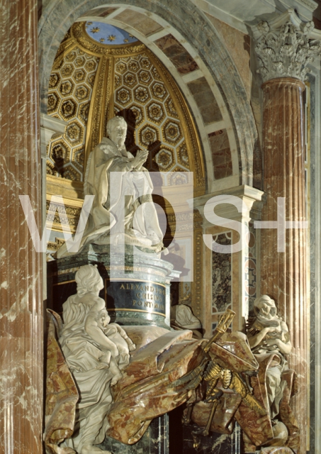 BERNINI Gian Lorenzo｜サン・ピエトロ大聖堂「アレクサンデル７世の墓」