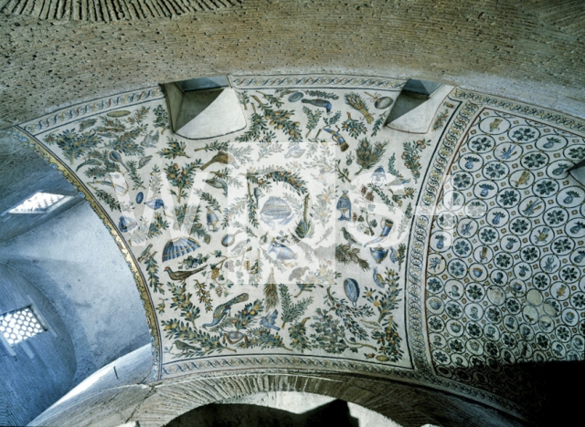 ｜サンタ・コスタンツァ廟堂の穹窿モザイク（部分）