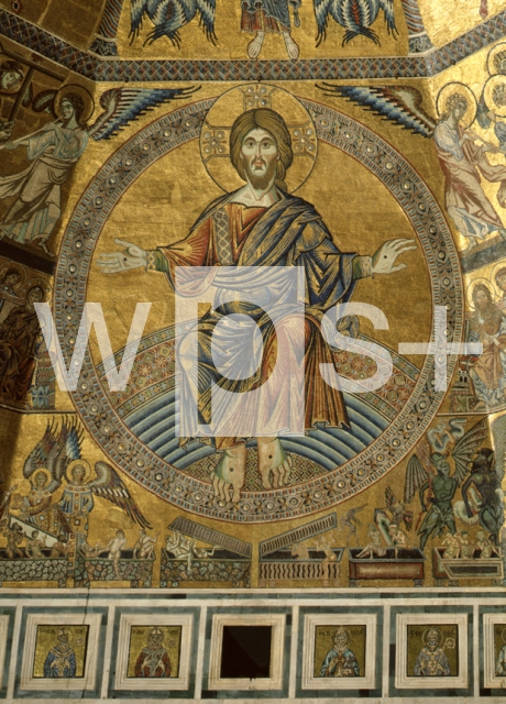 FRANCESCANO Jacopo｜サン・ジョヴァンニ洗礼堂のクーポラのモザイク「最後の審判の救世主キリスト」