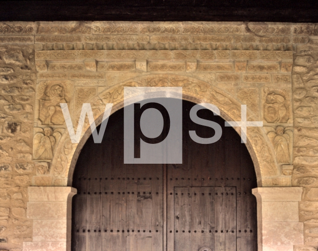 ｜サン・ミシェル修道院の柱頭のあるトリビューンのアーケード