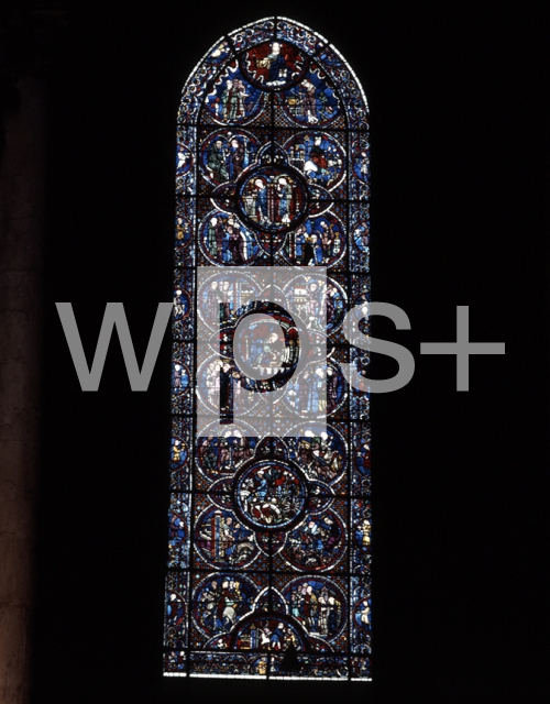 ｜ノートルダム大聖堂 (シャルトル)のステンドグラス「聖ルビン伝」