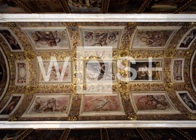 VASARI Giorgio｜ヴェッキオ宮殿「フランチェスコ1世の書斎の天井」
