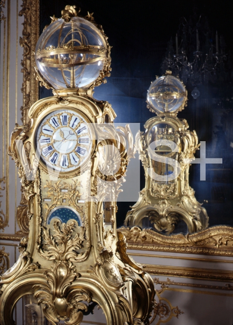 CAFFIERI Jacques｜ヴェルサイユ宮殿「振り子時計の間」の天文時計