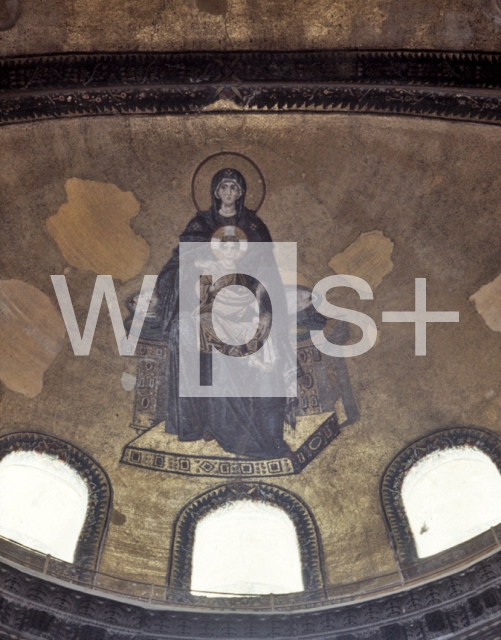 ｜アヤソフィア（ハギア・ソフィア大聖堂）のアプシス中央「聖母子像」