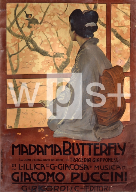METLICOVITZ Leopoldo｜プッチーニの「蝶々夫人」の初演ポスター