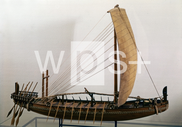 ｜エジプト時代の船の模型