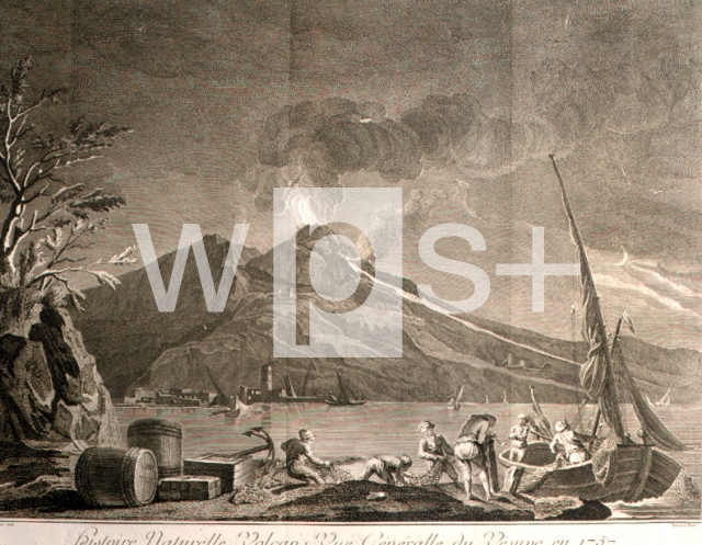 DIDEROT Denis & D’ALEMBERT Jean Le Rond｜自然史：火山・ヴェズヴィオ火山、1757年（百科全書より）