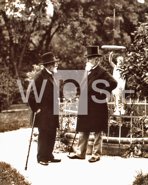 ｜ヒルシュ博士とウィルヒョー、テプリッツのクルパルクに於いて、1902年