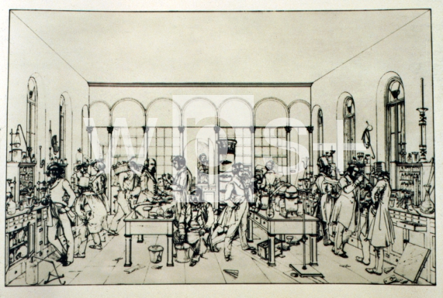 ｜ギーセン大学の化学実験室、1842年
