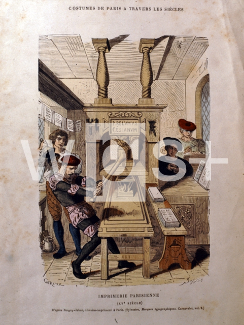 ｜15世紀のパリの印刷屋