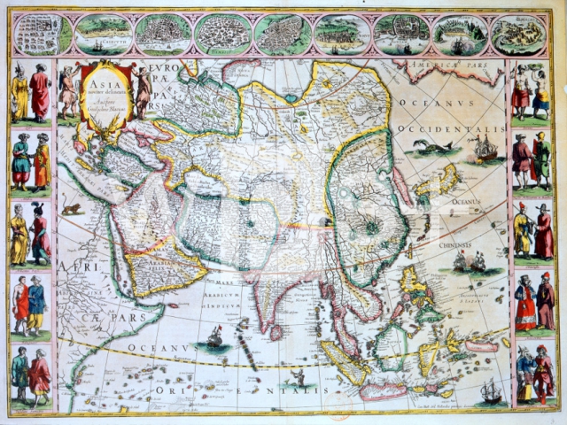 BLAEU Willem Janszoon｜ブラウによるアジア地図