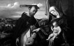 LOTTO Lorenzo｜聖母子と殉教者聖ペテロと跪く寄贈者