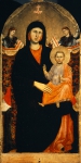 GIOTTO DI BONDONE｜玉座の聖母子と二人の天使