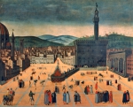 ｜シニョリア広場で処刑されるサヴォナローラ、1498年5月23日