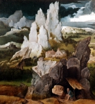 PATINIER Joachim｜岩山の風景の中の聖ヒエロニムス