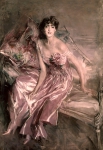 BOLDINI Giovanni｜バラ色の衣装の女性