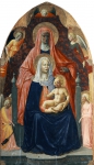MASACCIO e MASOLINO DA PANICALE ｜聖母子と聖アンナと5人の天使