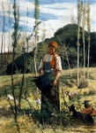 FATTORI Giovanni｜森の中の農婦
