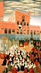 SANO DI PIETRO｜シエナのカンポ広場における聖ベルナルディーノの説教