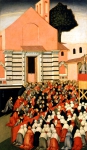 SANO DI PIETRO｜サン・フランチェスコ広場における聖ベルナルディーノの説教
