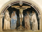 CASTAGNO Andrea del｜キリストのはりつけの刑と聖母マリアとサン・ジョヴァンニと聖ベネディクトゥスと聖ロムアルド