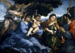 LOTTO Lorenzo｜聖母子と聖カテリーナと聖大ヤコブ