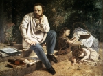 COURBET Gustave｜プルードンの1853年の肖像